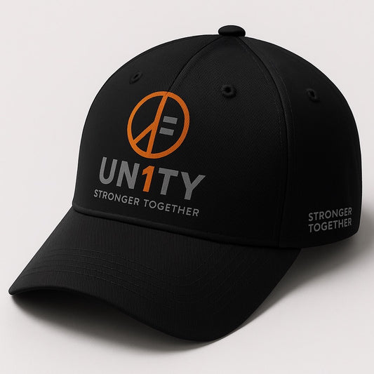 Waterproof black performance snapback hat UN1TY adjustable everyday cap