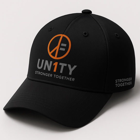 Waterproof black performance snapback hat UN1TY adjustable everyday cap