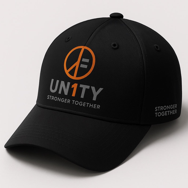 Waterproof black performance snapback hat UN1TY adjustable everyday cap